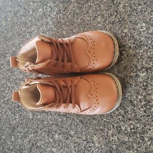 Toddler High Top Brouge Shoes